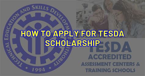 Online Application for TESDA Scholarship in Every .